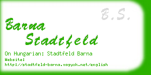 barna stadtfeld business card